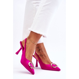 Alfileres De Moda Con Decoración Y Circonitas Fucsia Alexia rosa 2