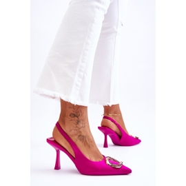 Alfileres De Moda Con Decoración Y Circonitas Fucsia Alexia rosado 3