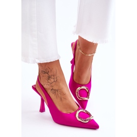 Alfileres De Moda Con Decoración Y Circonitas Fucsia Alexia rosado 5
