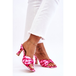 Tacones altos de moda en estampado rosa Floria rosado 2 Tacones altos de moda en estampado rosa Floria rosado 2