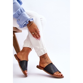 Evento Chanclas Mujer Piel Negro Amite 5