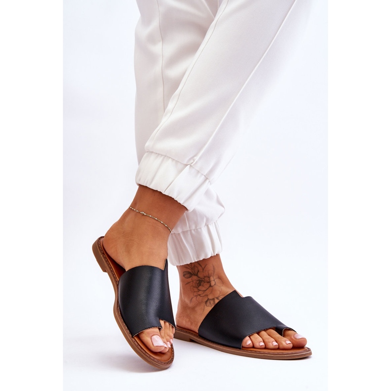 Evento Chanclas Mujer Piel Negro Amite 2