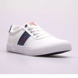 Zapatos Big Star M JJ174253 blanco azul marino 2