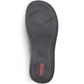 Sandalias cómodas velcro Rieker W 46377-14 azul 7