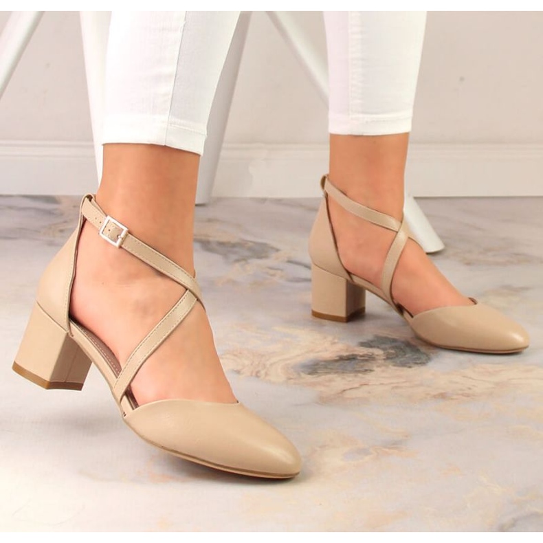 Sandalias de vestir tacón Sergio Leone W SK365C beige 2 Sandalias de vestir tacón Sergio Leone W SK365C beige 2