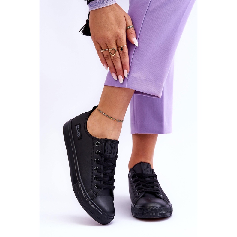 Sneakers Mujer Low Leather Big Star KK274011 Negro 2