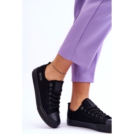 Sneakers de Mujer de Material Bajo Big Star KK274009 Negro 3