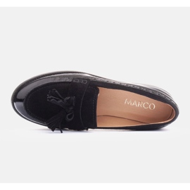 Marco Shoes Mocasines con flecos decorativos negro 1