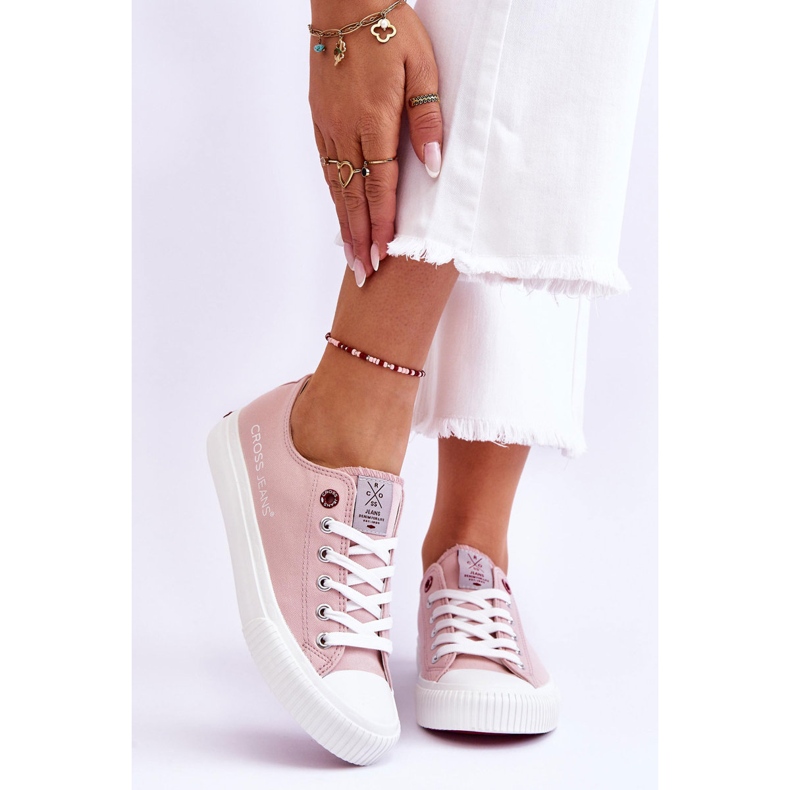 Sneakers Mujer Cross Jeans LL2R4068 Nude rosa 1