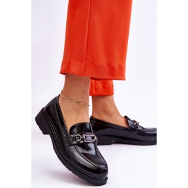 S.Barski Mocasines Mocasines Lacados Con Adorno Maura Negro 2