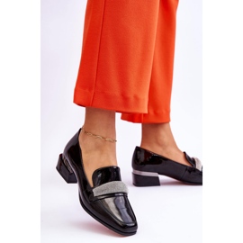 S.Barski Mocasines Lavern de charol negro con circonitas cúbicas 2 S.Barski Mocasines Lavern de charol negro con circonitas cúbicas 2