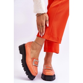 FILIPCZYK Cómodos Mocasines Piel Agathe Naranja 2