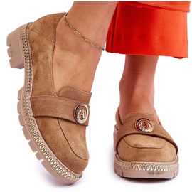 FILIPCZYK Mocasines Elegantes De Ante Beige Oscuro Laverne 8
