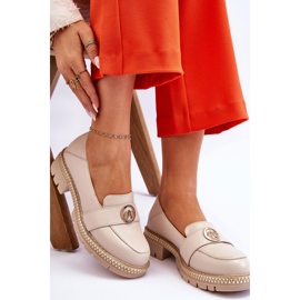FILIPCZYK Mocasines Elegantes De Piel Beige Claro Laverne 9