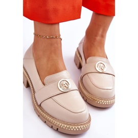 FILIPCZYK Mocasines Elegantes De Piel Beige Claro Laverne 6