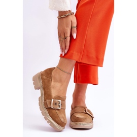 FILIPCZYK Mocasines Moda Ante Beige Oscuro Eloisa 1
