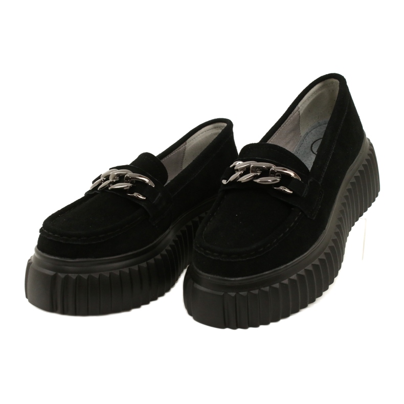 Mocasines ante Filippo DP4450 BK negro 3
