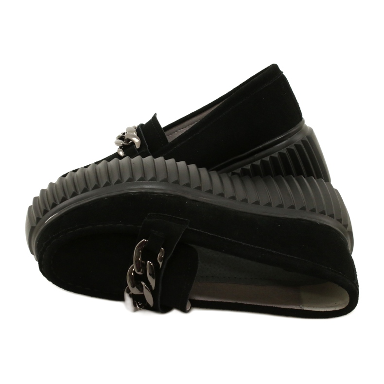 Mocasines ante Filippo DP4450 BK negro 5