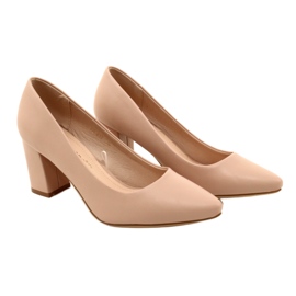 Sergio Leone Salón Tacón Alto PB414 Rosa Polvo 5