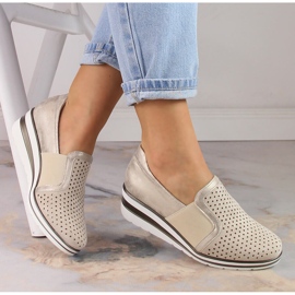 Zapatos cuña mujer calados dorados Jezzi MR1738-17 1 Zapatos cuña mujer calados dorados Jezzi MR1738-17 1