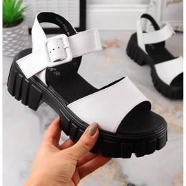 Sandalias mujer plataforma blancas Vinceza SG23-7852 blanco 4