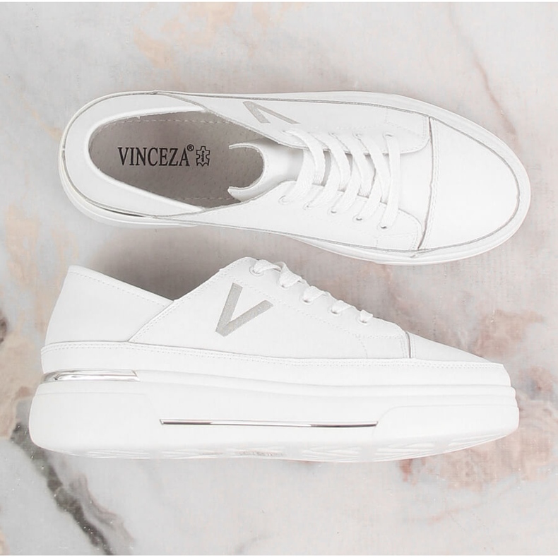 Deportivas mujer piel blanca Vinceza SG23-7857 blanco 1