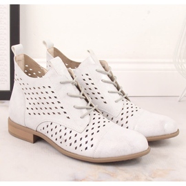Botas primavera mujer caladas plateadas Jezzi ASA142-45 plata 5