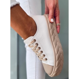 BM Zapatillas mujer Winnie BLANCO / BEIGE 1