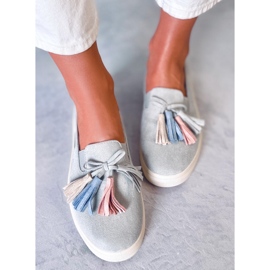 BM Deportivas primavera Salma Grey con borlas gris 3
