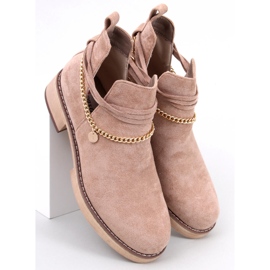 BM Botines primavera cut-out Sienna Khaki beige 1