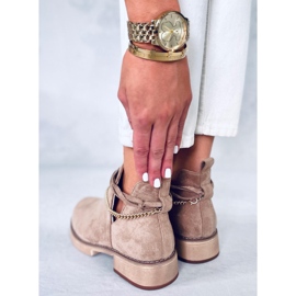 BM Botines primavera cut-out Sienna Khaki beige 4