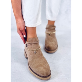 BM Botines primavera cut-out Sienna Khaki beige 5