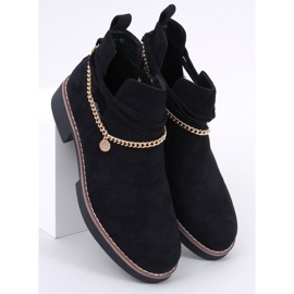 BM Botines primavera con aberturas Sienna Black negro 4