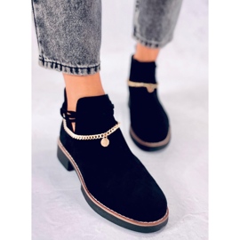 BM Botines primavera con aberturas Sienna Black negro 2