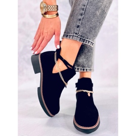 BM Botines primavera con aberturas Sienna Black negro 3