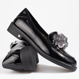 W. Potocki Zapatos mujer lacados con adorno Potocki negro 3
