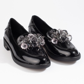 W. Potocki Zapatos mujer lacados con adorno Potocki negro 5