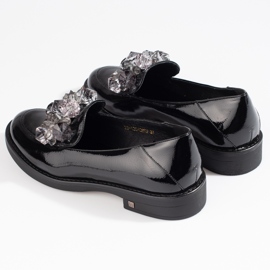 W. Potocki Zapatos mujer lacados con adorno Potocki negro 6