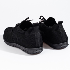 W. Potocki Zapatillas deportivas mujer caladas ligeras Potocki negro 5