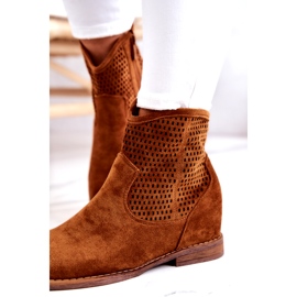 S.Barski Botas Mujer Ante Cuña Oculta Camel Solene marrón 4 S.Barski Botas Mujer Ante Cuña Oculta Camel Solene marrón 4