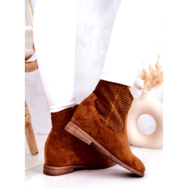 S.Barski Botas Mujer Ante Cuña Oculta Camel Solene marrón 3 S.Barski Botas Mujer Ante Cuña Oculta Camel Solene marrón 3