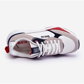 Zapatos Deportivos Hombre Memory Foam Big Star LL174235 Blanco-Gris 2