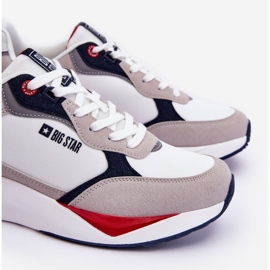 Zapatos Deportivos Hombre Memory Foam Big Star LL174235 Blanco-Gris 4