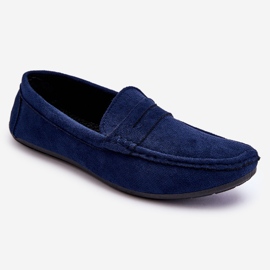 Mocasines de Hombre en Ante Navy Mack azul 1