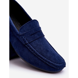 Mocasines de Hombre en Ante Navy Mack azul 5