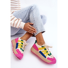 PS1 Deportivas Mujer Plataforma Ante Multicolor Rohan 7