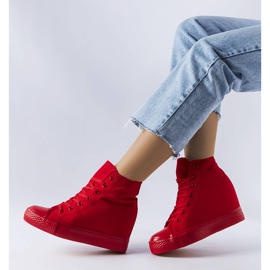BM Zapatillas rojas con cuña de Groussay rojo 1
