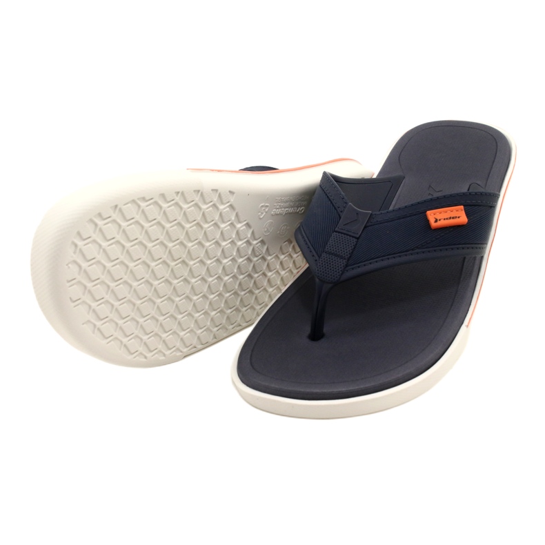 Chanclas de gel para hombre Rider 11772 AG379 Azul negro 4
