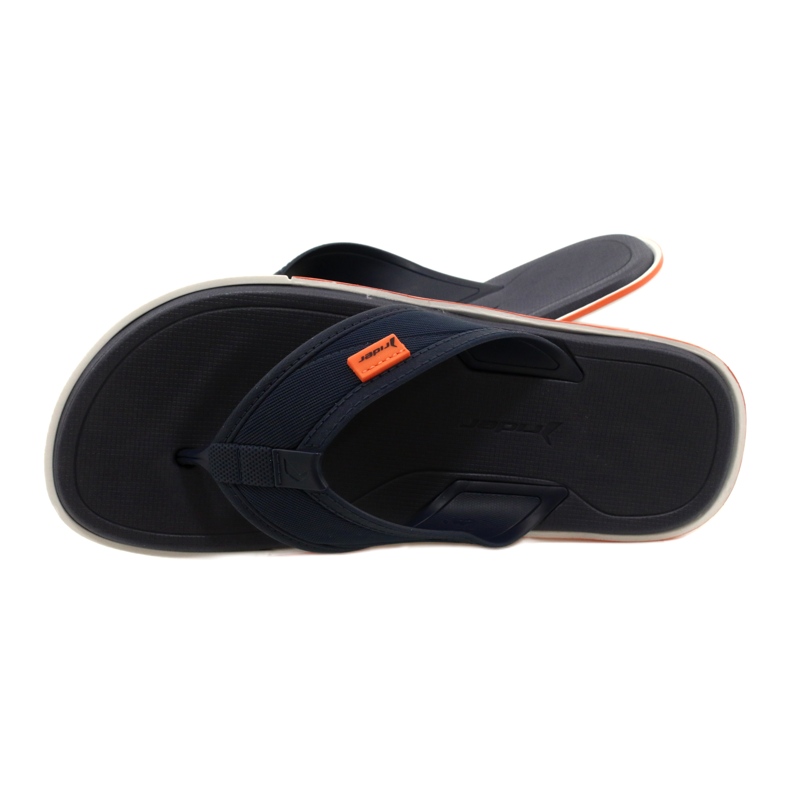 Chanclas de gel para hombre Rider 11772 AG379 Azul negro 5
