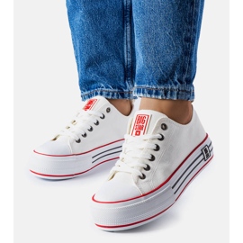 Deportivas blancas con plataforma Big Star LL274180 blanco 2